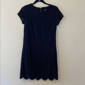 Black less over the shoulder dress